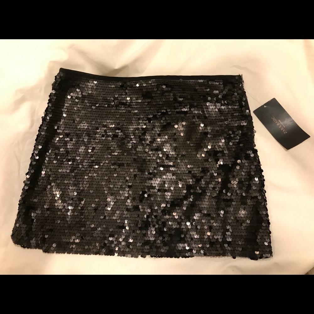 Zara sequined mini skirt